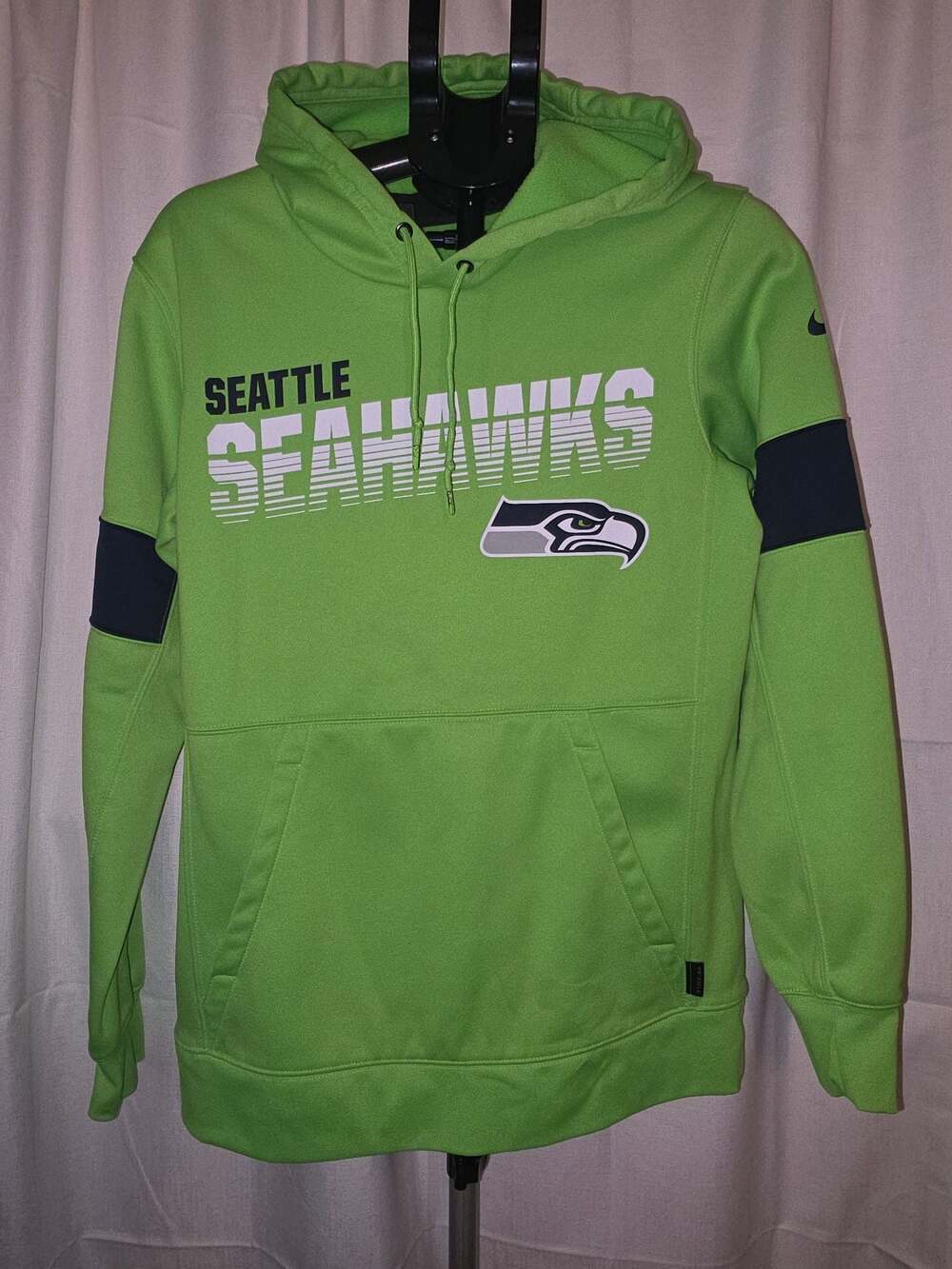 Seattle Seahawks Nike NFL 100th Anniversary Sideline Performance Pullover Hoodie - Picture 2 of 6